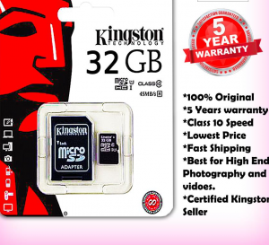 Kingston 32 Gb - Memory Card - Brand Warranty