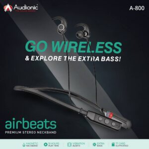 Audionic A-800 Neckband With Extra Bass & High Quality Sound
