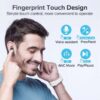 Joyroom ANC Noise Reduction Wireless Earbuds JR-TA2 – Black - Image 3