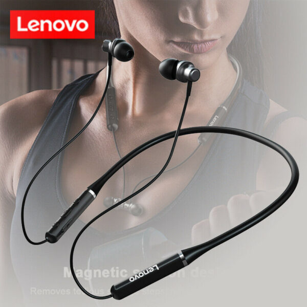 Lenovo HE05 Bluetooth Headphones Wireless BT5.0 Ergonomic Magnetic Sports Running Waterproof Earphones Noise Canceling - Image 2