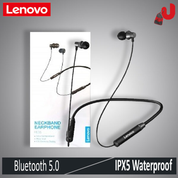 Lenovo HE05 Bluetooth Headphones Wireless BT5.0 Ergonomic Magnetic Sports Running Waterproof Earphones Noise Canceling - Image 3