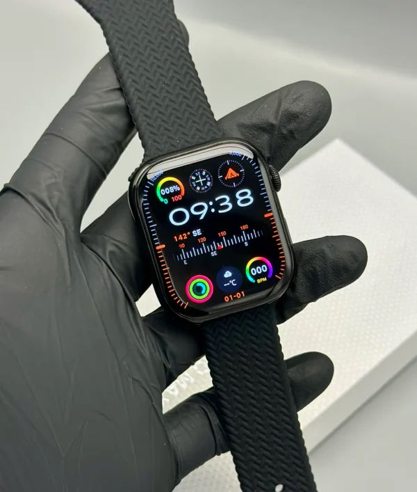 HK10 Pro Max Smart Watch Stainless Titanium  (3 Straps Free) - Image 4