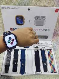 I20 Ultra Max suit Smart Watch 10 in 1 box 2.3inch large screen with 7 strips smartwatch With Airpords2