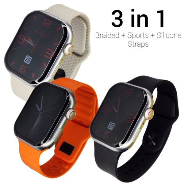 N9 Max Smartwatch with 3 Straps - Image 2