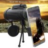 PANDA 40X60 HD Zoom Lens Camping Travel Waterproof Monocular Telescope+Tripod+Clip for Cell Phone