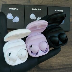 Galaxy Buds 2 Pro - Wireless Earbuds - Titanium Wireless Bluetooth Earbuds - Buds 2 Pro Water Resistant Earphone - Premium Quality Airdots - High Bass Airbuds - Compatible With Ios And Android Devices