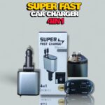 4 IN 1 Retractable Car Phone fast Charger 120W Car Charger USB C Cable For IPhone Huawei Samsung Fast Charge Cord Cigarette Lighter Adapter PD QC3.0 Mobile Chargers
