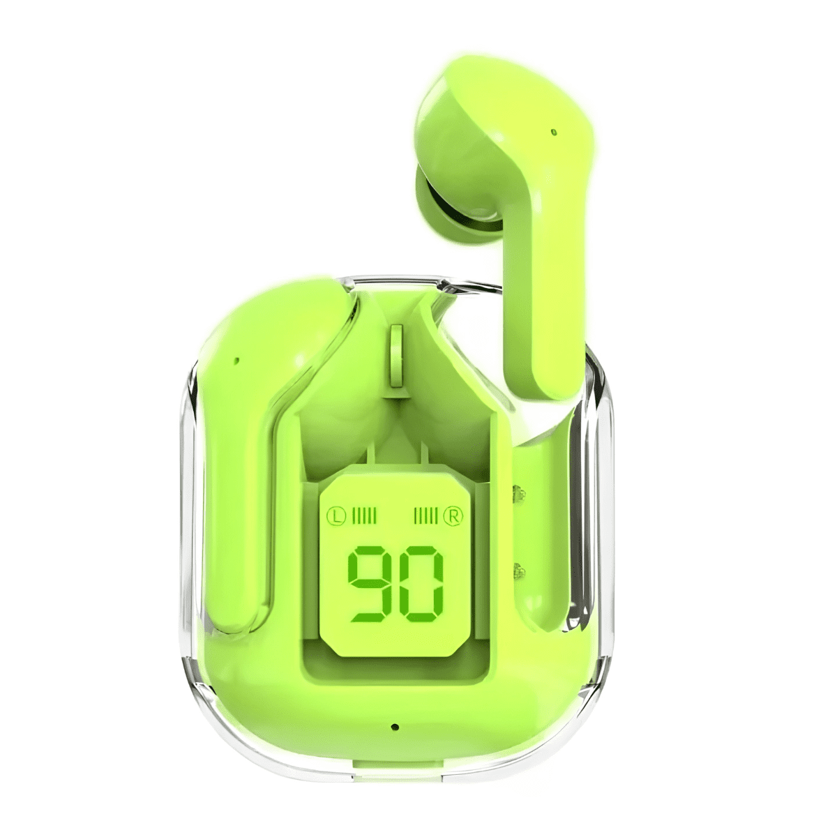 Air31 Earbuds Wireless Crysta Air31 Wireless Crystal Earbuds with Bluetooth 5.3, HD Sound and Transparent Charging Case in Pakistan