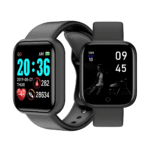 D20 Pro Y68 smart watch with fitness tracking features, heart rate monitor, step counter, and Bluetooth connectivity