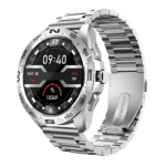 TS66 round dial smart watch with full touch display, fitness tracking features, heart rate monitor, and Bluetooth calling support