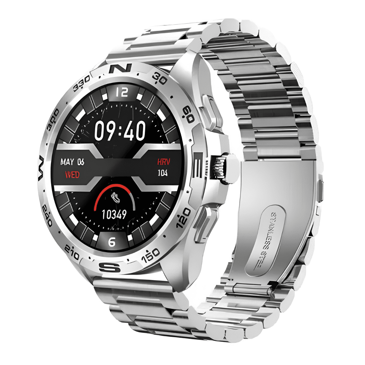 TS66 Round Dial Smart watch TS66 round dial smart watch with full touch display, fitness tracking features, heart rate monitor, and Bluetooth calling support