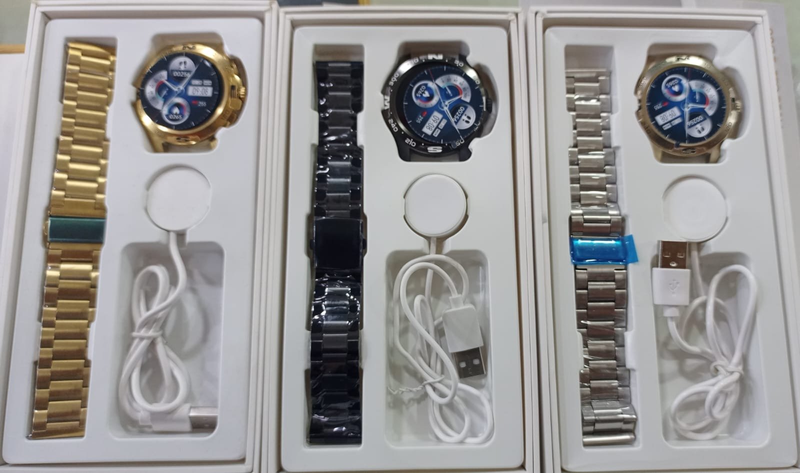 TS66-all-colors.jpg TS66 Round Dial Smart watch - Image 1