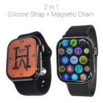 Watch 9 Max with Silicone Strap and Magnetic Chain Strap