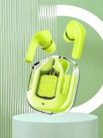 Air31 Earbuds Wireless Crystal Transparent Body – With Silicone Pouch - Image 5