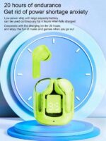 Air31 Earbuds Wireless Crystal Transparent Body – With Silicone Pouch - Image 3
