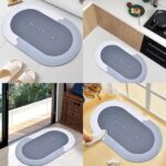 Nonslip Soft Rubber Bath Mat For Bathtub And Shower, Anti Slip Bacterial Anti Bacterial Machine Washable Pvc Bath Mat For Bathroom Bathroom Written Mat (random Color)
