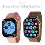 Watch 9 Max with Silicone Strap and Magnetic Chain Strap - Image 3