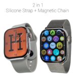Watch 9 Max with Silicone Strap and Magnetic Chain Strap - Image 4