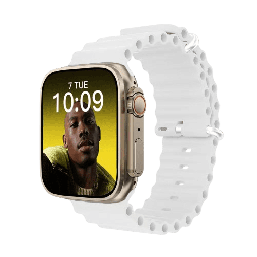 T10 Ultra 5 smart watch with HD display, Bluetooth calling, fitness tracking, heart rate monitor, and multiple sports modes