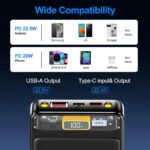 10000Mah Power Bank Slim Portable Charger Pd 22.5W Fast Charging 5V 3A Usb-C Output Battery Pack With Emergency Lighting Compatible Android Phones And Most Electronic Devices - Image 3