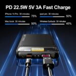 10000Mah Power Bank Slim Portable Charger Pd 22.5W Fast Charging 5V 3A Usb-C Output Battery Pack With Emergency Lighting Compatible Android Phones And Most Electronic Devices - Image 4